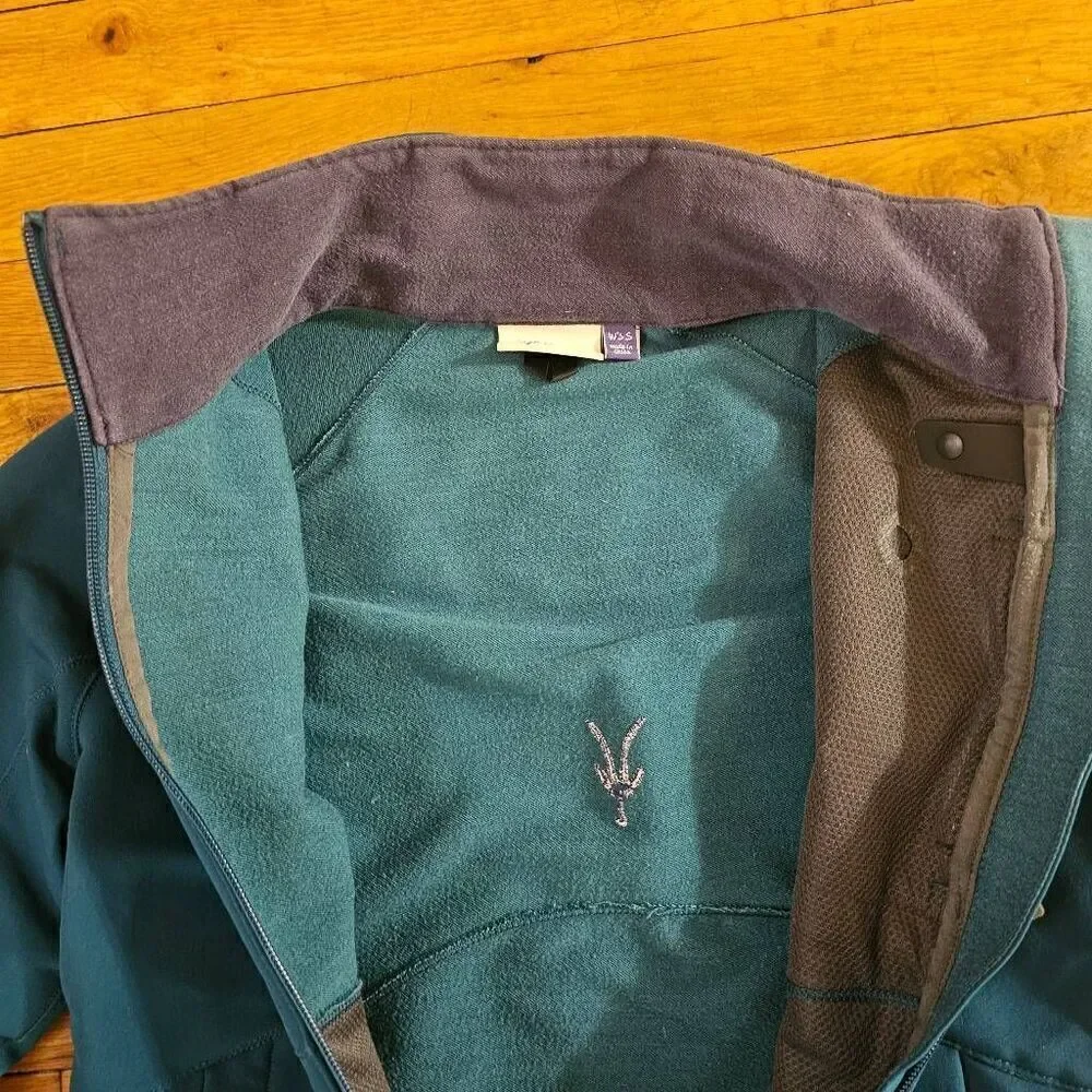 Ibex Green Climawool Softshell Full Zip Jacket Womens Small